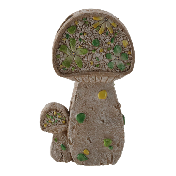 FIGURĂ DE GRĂDINĂ - CIUPERCILE PLATE 26 x 10 x 43 CM LED *7348