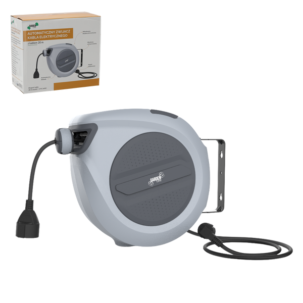 DISPOZITIV AUTOMAT DE ÎNFĂȘURARE A CABLULUI ELECTRIC CU CABLU - 20 M 