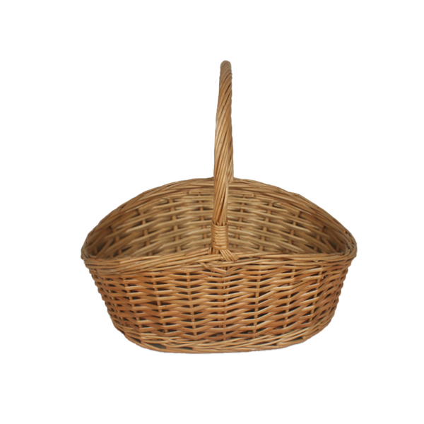 COS WICKER 39 x 31 x 17/35 CM CU MÂNĂ - NATURAL *8475