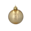 SET OF 6 BAUBLES 6 CM RED/GOLD/SILVER