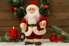 SANTA CLAUS WITH LANTERN 30 CM - DANCING - SINGING