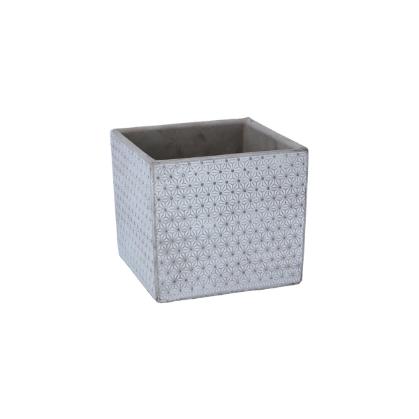 POT CIMENTAT PENTRU GHIVECHE 15 x 15 x 13 CM GRI *1268