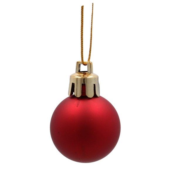 SET OF 72 CHRISTMAS BAUBLES MIX OF COLORS 3 CM