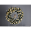 PINE CHRISTMAS WREATH 60 CM SNOWED WITH LED