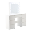 WHITE DRESSING TABLE WITH LIGHTS AND 7 DRAWERS