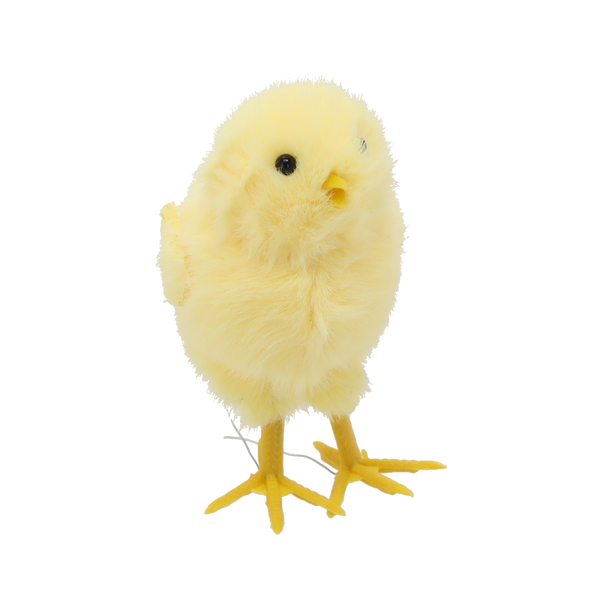 VELIKONOČNÍ DEKORACE - KUŘÁTKO 7 x 11 CM MIX 3 BARVY balení=6 ks *7947