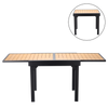 MASA ALUMINIU FOLDABLE "ALEX" 90/180 x 90 x 75,5 CM *0381