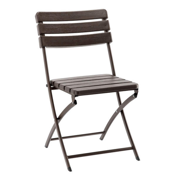 FOLDING GARDEN CHAIR 55 X 46 X 81 CM BROWN