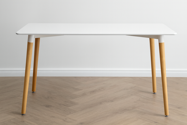 STÓŁ PROSTOKĄTNY 120 x 80 x 74 cm - BIAŁY *1132