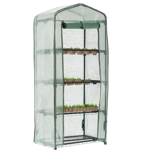 SZKLARNIA OGRODOWA Z CZTEREMA PÓŁKAMI 69 X 49 X H160cm *0426