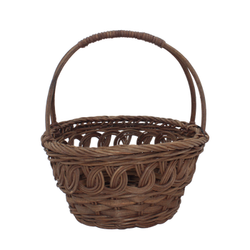 COSUL DIN RATTAN 23 x 11/23 CM CU MANER - MARO *8864