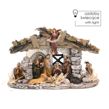 CHRISTMAS NATIVITY SCENE LED 30 x 11 x 19 CM