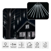 KURTYNA METEORY LED 10 SZT 30 CM ZIMNY BIAŁY, DŁ. 3 + 2,7 M WEWN/ZEWN *1773