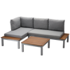 MODULAR ALUMINUM FURNITURE SET "BOHITO" - TABLE /WIM9865/ + 2 SOFAS /WIM9858 x2/
