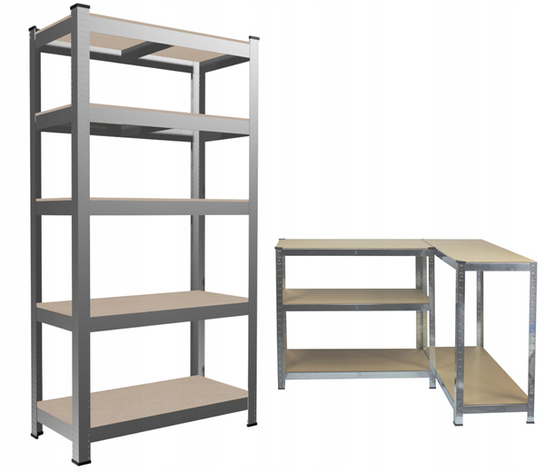 REGAŁ 5-POZIOMOWY 180 x 90 x 30 CM UDŹWIG PÓŁKI: 175 KG *5870