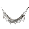 HAMAK S FRANŽAMI BOHO 200 x 150 CM BEŽOVÝ/SIVÝ *3194