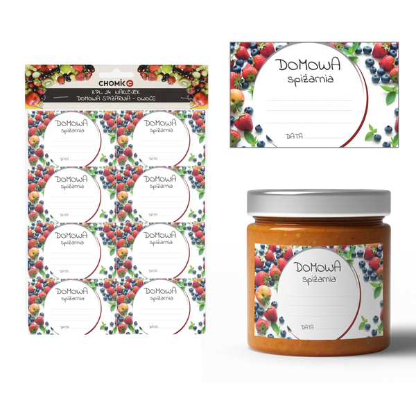 SET OF 24 FRUIT PANTRY LABELS