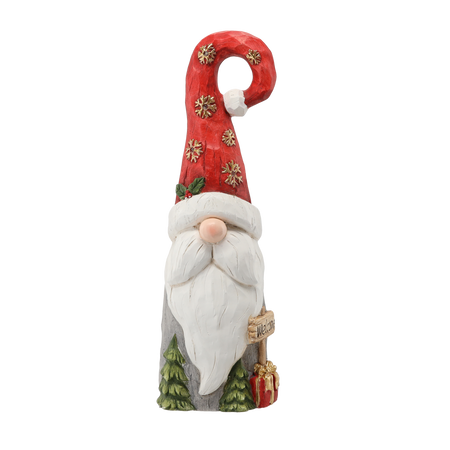 FIGURKA BOŻONAR. - SKRZAT W CZAPCE MIKOŁAJA 22 X 21 X 66 CM LED *0851