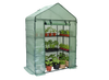 SZKLARNIA OGRODOWA Z PÓŁKAMI ZIELONA 140 x 73 x 200 CM