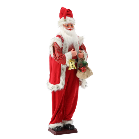 MOVING AND SINGING SANTA 150 CM