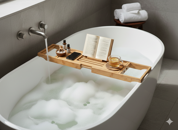 BAMBOO BATHROOM RACK