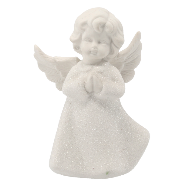 FIGURKA ANJELIK BIELY VYS. 13CM MIX VZOROV balenie=3ks *3478