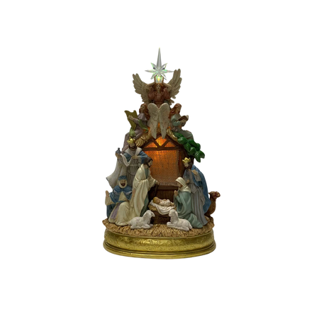 CHRISTMAS MUSIC BOX LED NATIVITY SCENE