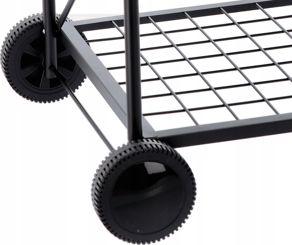 CHARCOAL GRILL WITH LID AND TABLE 90 X 70.5 X 111 CM