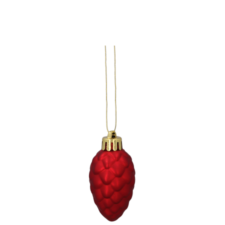 SET OF 47 BAUBLES 4-6 CM RED/GOLD/SILVER MIX DESIGNS