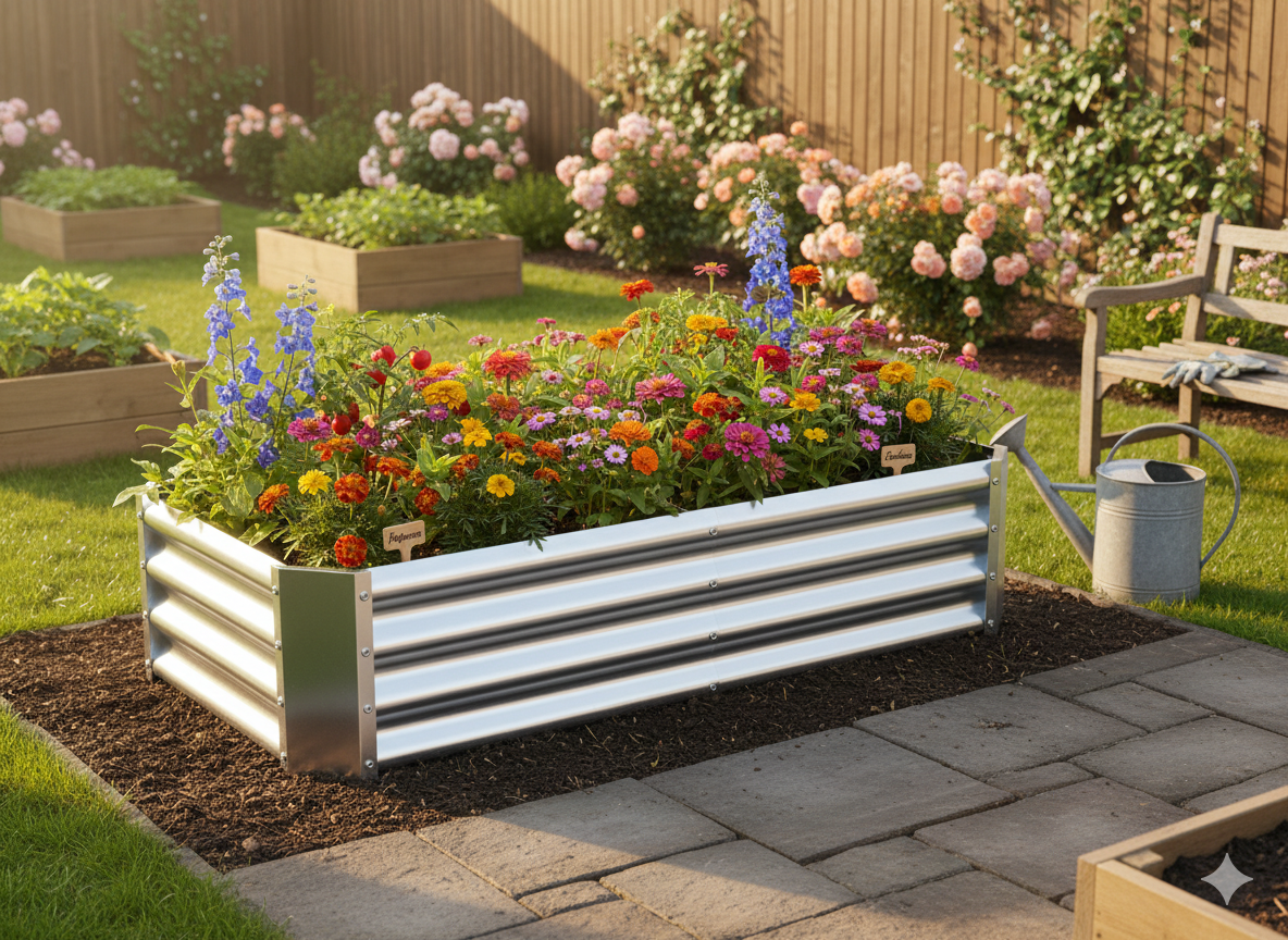 GRZĄDKA WARZYWNO-KWIATOWA 120 X 60 X 30 CM PROSTOKĄTNA OCYNK pol_pl_GRZADKA-WARZYWNO-KWIATOWA-120-X-60-X-30-CM-PROSTOKATNA-OCYNK-8335-1649_6