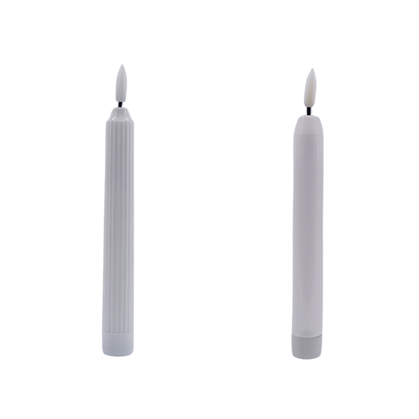 LED WHITE CANDLE 16,5 CM MIX DESIGNS