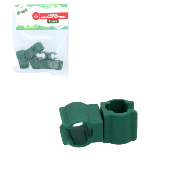 Set de 6 conectori rotativi pentru prăjini de 11 mm *6416