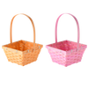 EASTER BASKET WITH MOVABLE HANDLE 18,5 x 18,5 x 10 CM MIX 2 COLORS