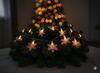 LED LIGHT CHAIN SNOWFLAKES 10 L ROSE GOLD WARM WHITE