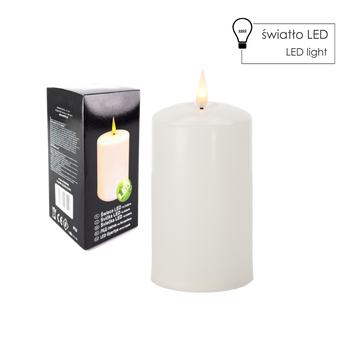 CANDLE LED 7CMX16CM ALB*1109
