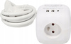 PREDĹŽENIE KOCKA ZDROJOVÁ 3 ZÁSUVKY 230V A 3 ZÁSUVKY USB 1,5 M BIELA *2578