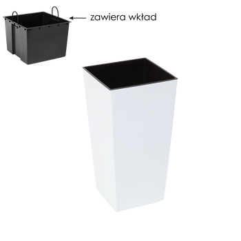 GHIVECHE FINEZJA 190x190 MM CU INSERT – alb *5326