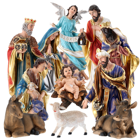 SET OF CHRISTMAS FIGURINES 11 PCS TO 90 CM