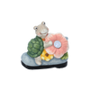 GARDEN FIGURINE – TURTLE WITH FLOWER 15,5 X 8 X 15 CM LED pack=4 pcs
