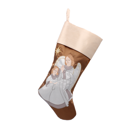 ORNAMENT CRĂCIUN - ȘOSETA ÎNGERI MIX DE CULORI *8655