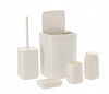 5-PIECE BATHROOM SET SQUARE WHITE