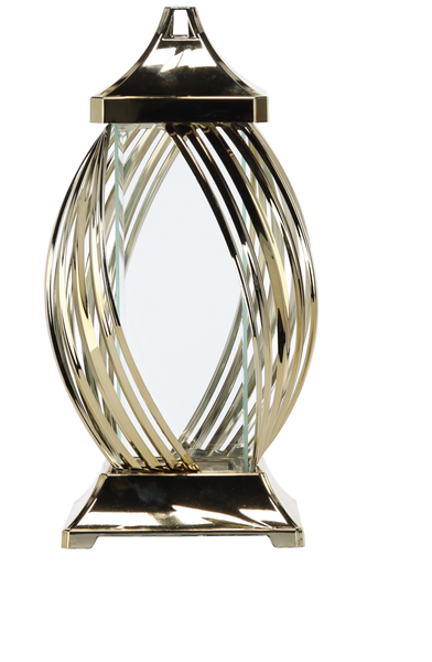 Lantern 40CM Metallic Ribbon Gold/Silver Pack=3PCS*8507