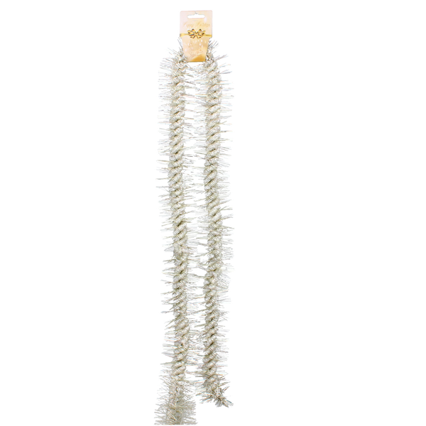 ŁAŃCUCH NA CHOINKĘ 2M BURGUND/ANTRACYT/SZAMPAŃSKI *3294