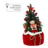 CHRISTMAS FIGURE - ARTIFICIAL CHRISTMAS TREE IN SANTA'S SACK - LED + MELODY