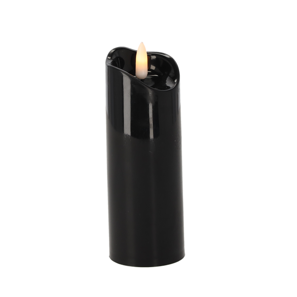 LED CANDLE 5CMX15CM BLACK*5848