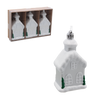 SET OF 3 CHRISTMAS TREE ORNAMENTS - HOUSE 9 CM pack=12 sets