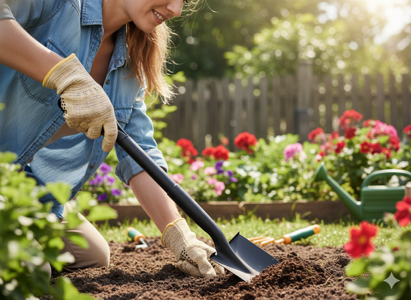 ŁOPATA MINI Z TRZONKIEM STALOWYM 67 CM