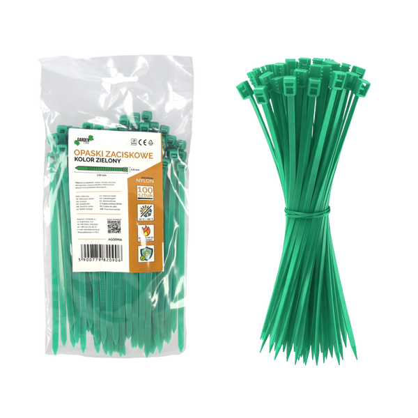 SET OF 100 CABLE TIES FOR FIXING SHADE NET 0.5 x 15 CM