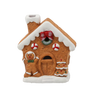 FIGURINĂ DE CRĂCIUN - CASA DIN GHIMBIR 12,5 X 6,5 X 14,5 CM LED ambalaj=6buc *1490