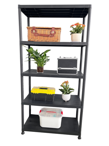 5 TIER PLASTIC SHELF 90 X 40 X 180 CM